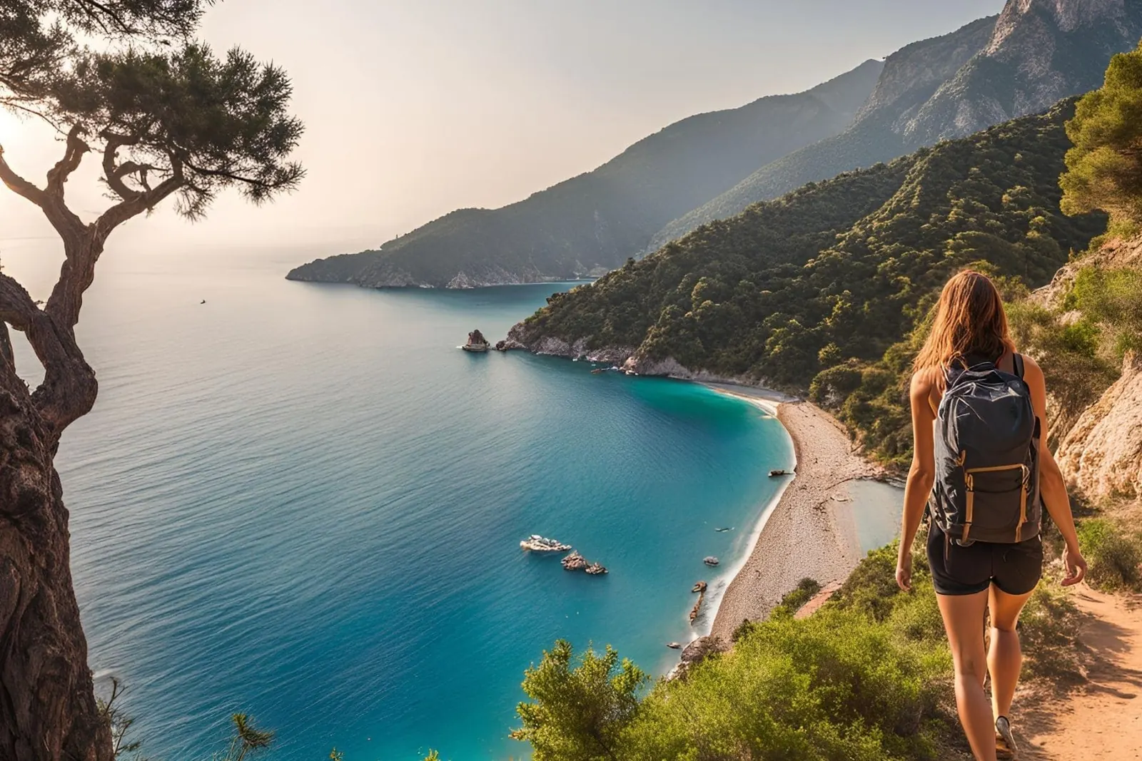 The Lycian Way trail above the Mediterranean