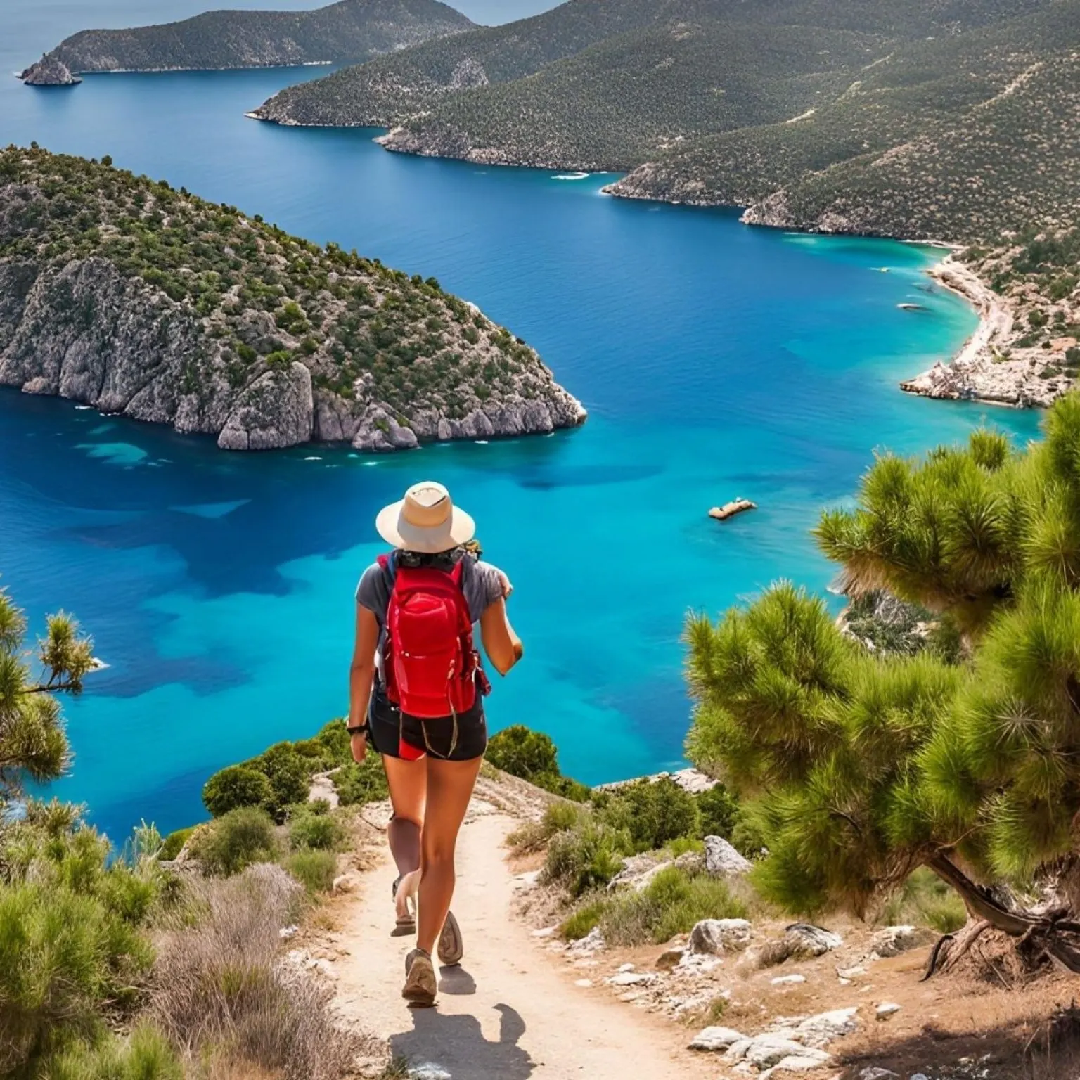 self guided trekking on lycian way around kaş